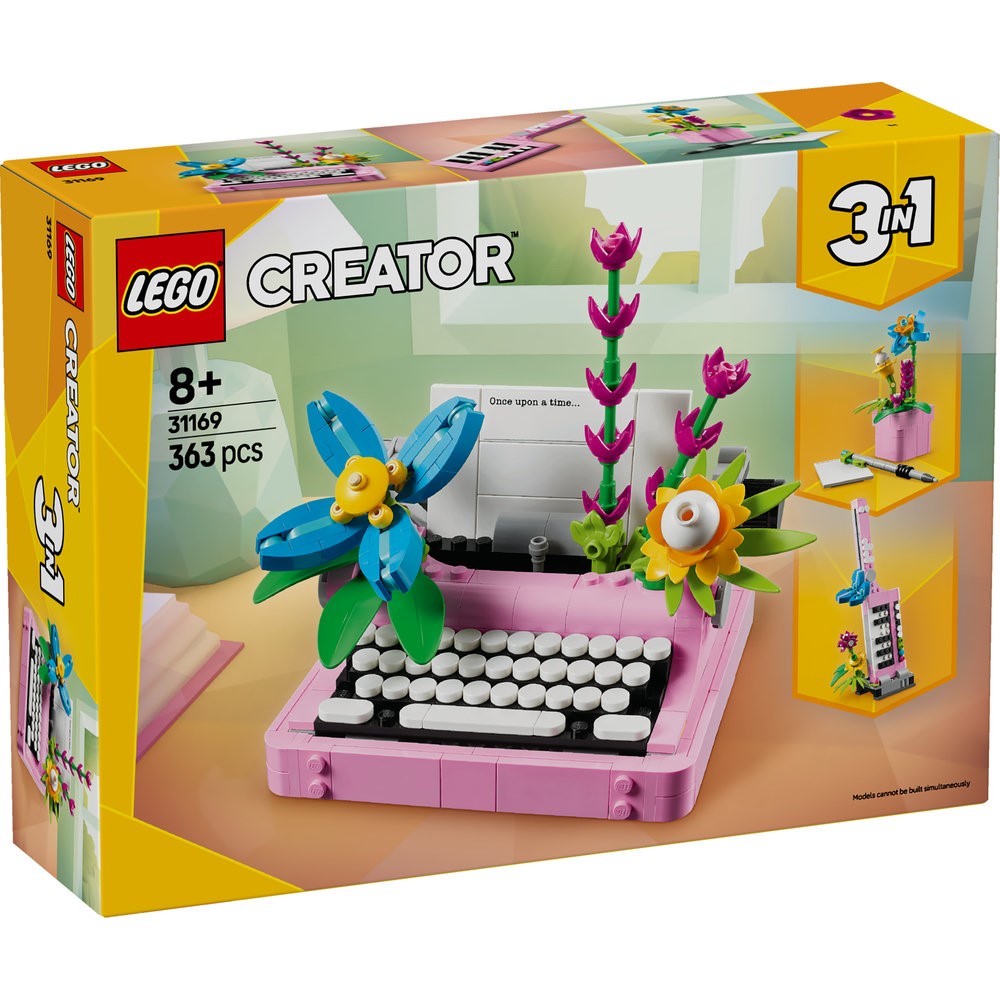 31169 Typewriter with Flowers
