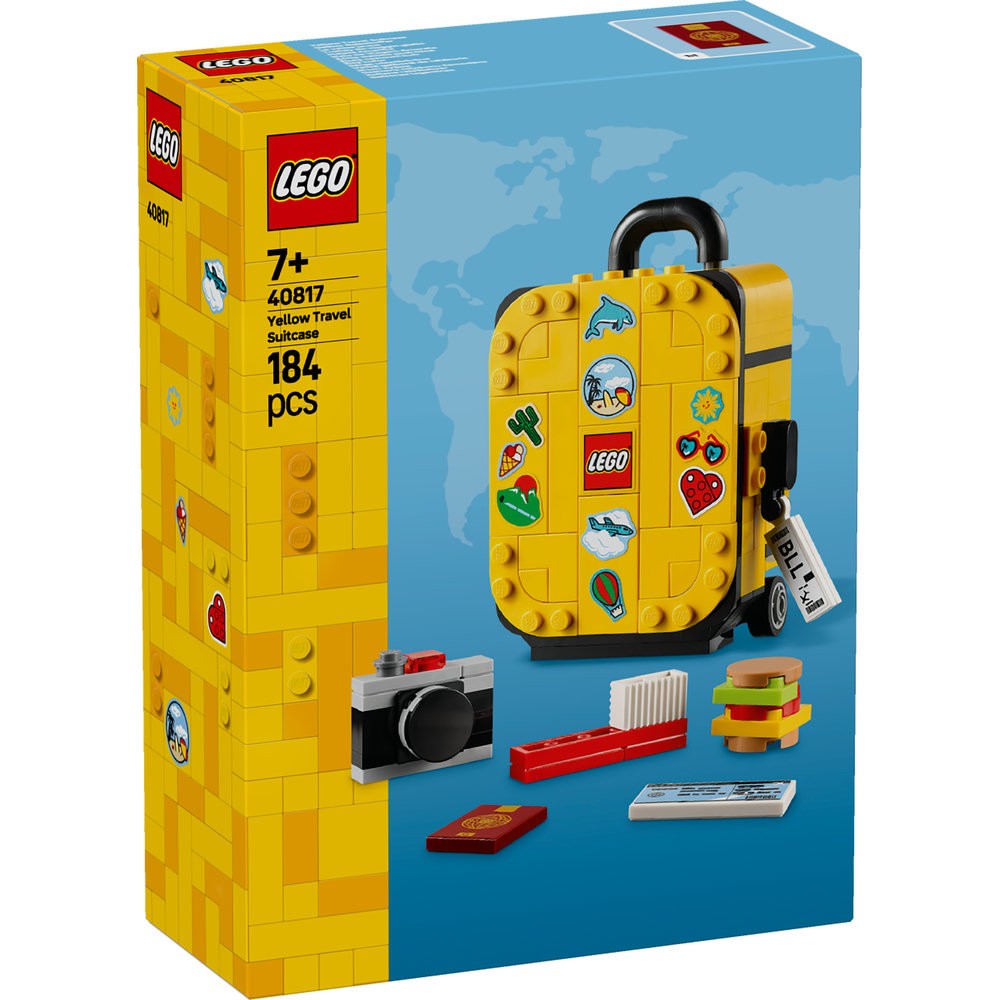 40817 Yellow Travel Suitcase